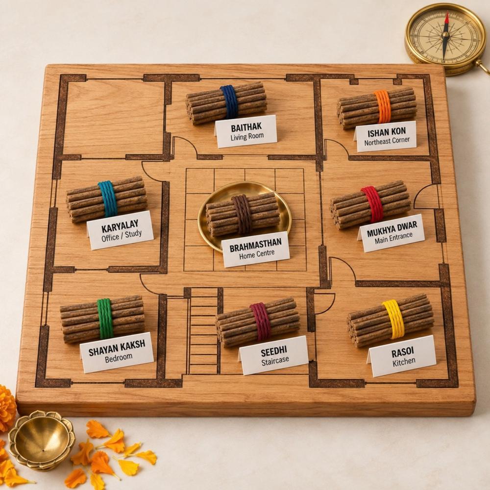 Cowdung Organic Vastu Remedy Dhoop Sticks