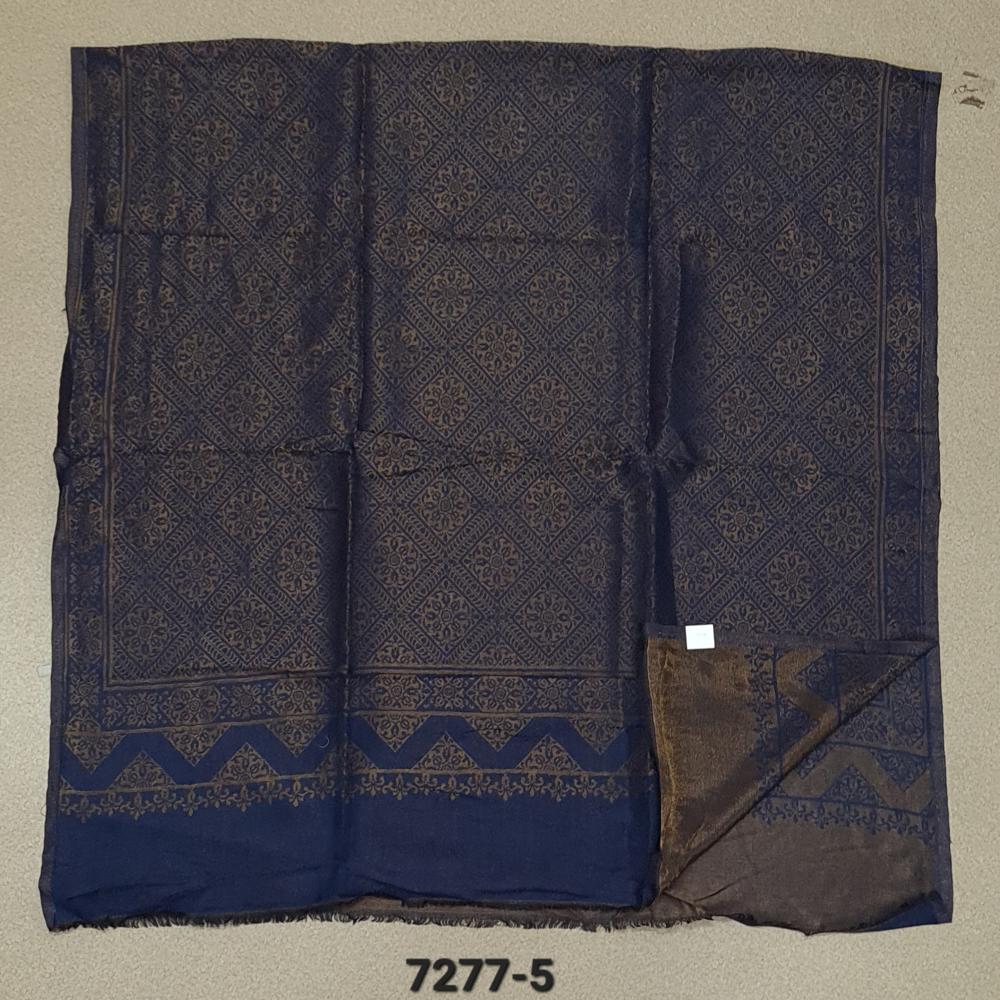 Fine Wool Moon Light Zari Reversible Jacquard Shawls