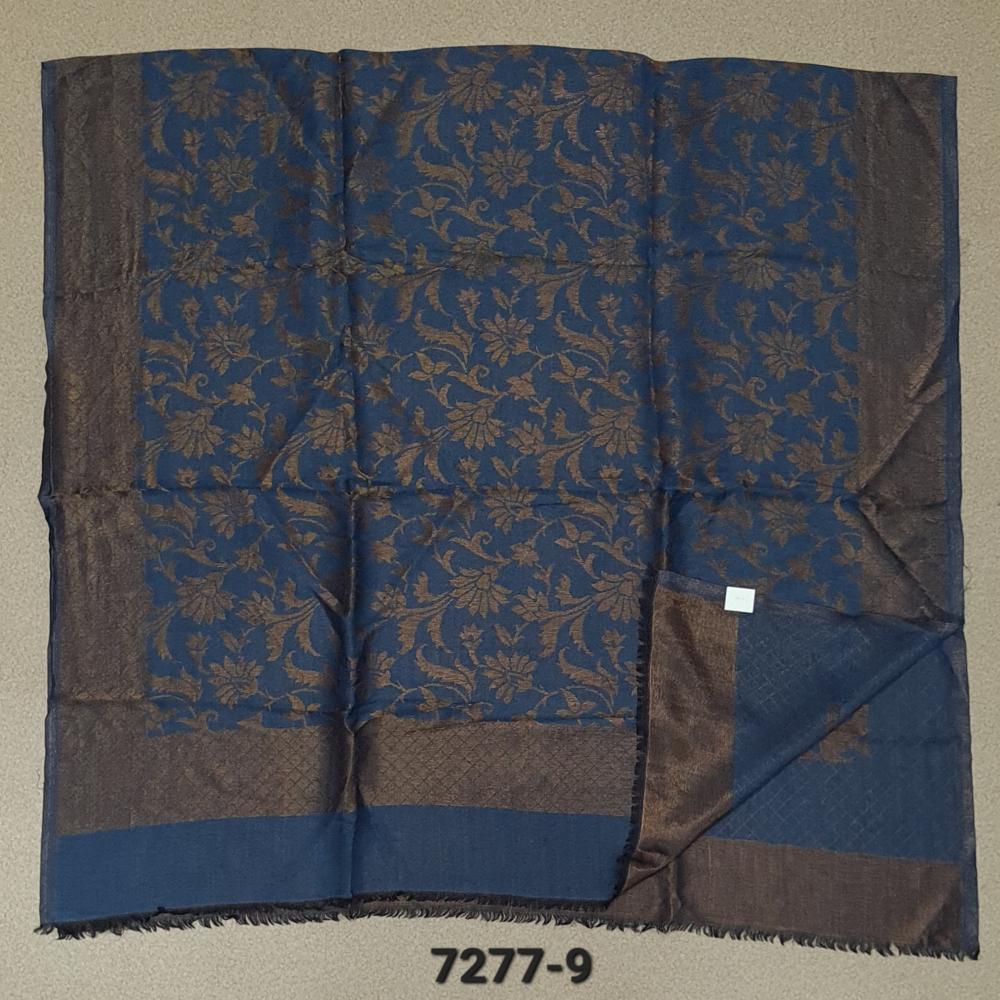 Fine Wool Moon Light Zari Reversible Jacquard Shawls