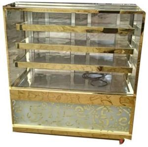 Rectangular Stainless Steel Sweet Display Counter
