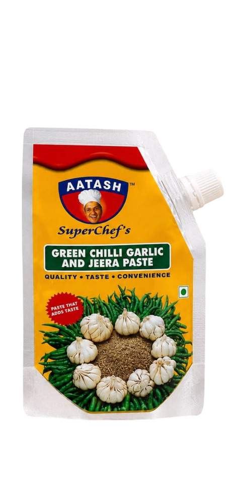 Green Chilli Garlic And Jeera Paste
