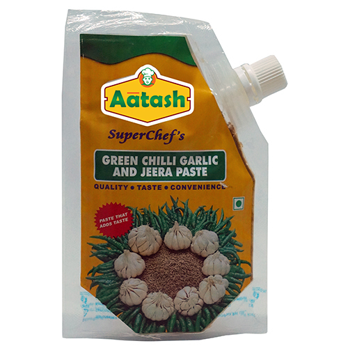 Green Chilli Garlic And Jeera Paste - Cuisine: Indian
