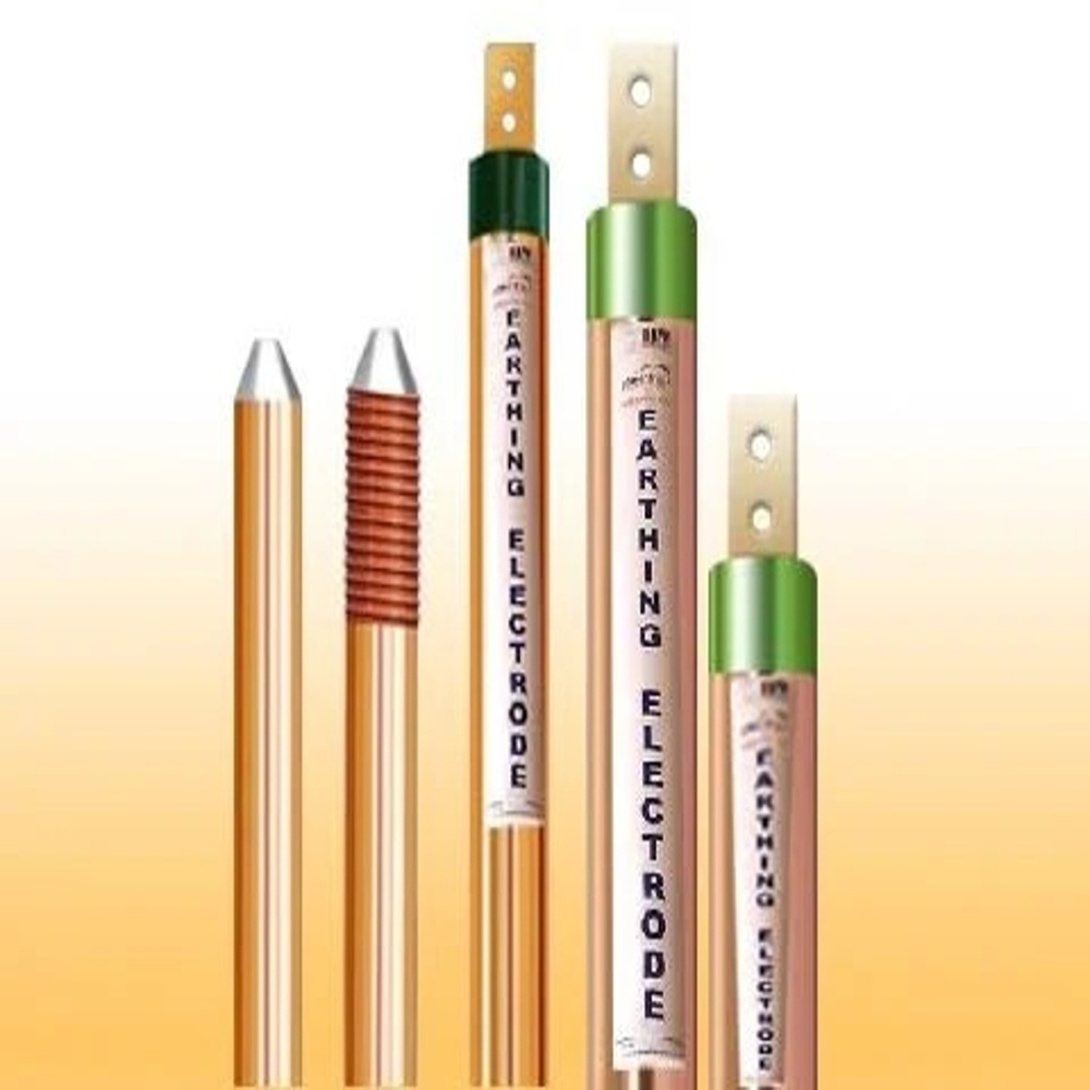 Copper Cladding - Bonding Earth Rod - Color: Golden