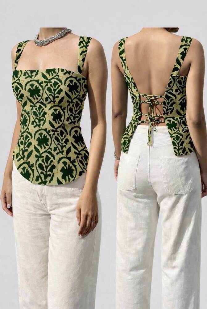 Short Kurti Back Less