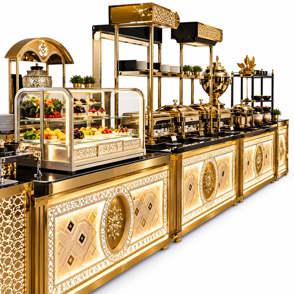 Stainless Steel Banquet Food Counter - Capacity: As Per Product Size Kg
