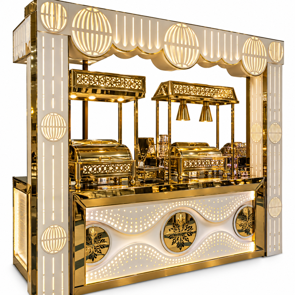 Designer Stainless Steel Catering Counter
