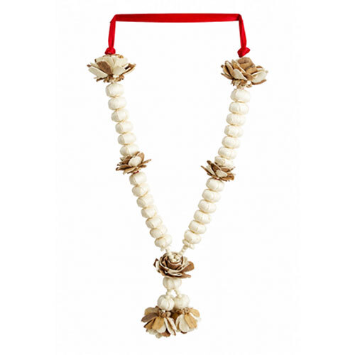 White Sola Surbhi 2 step-23 inch-58 cm