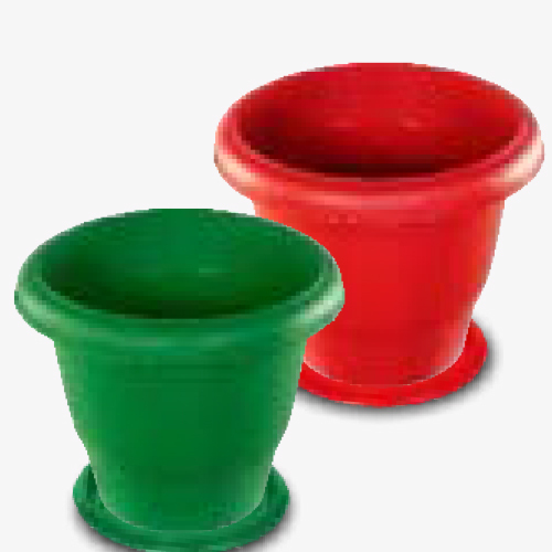 Red & Green Planter Set