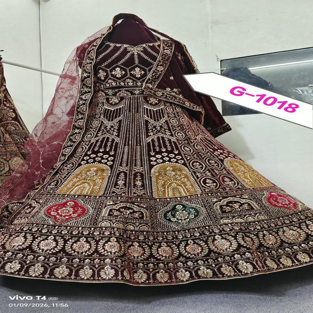 Wi ne Heritage Embroidered Bridal Lehenga Set