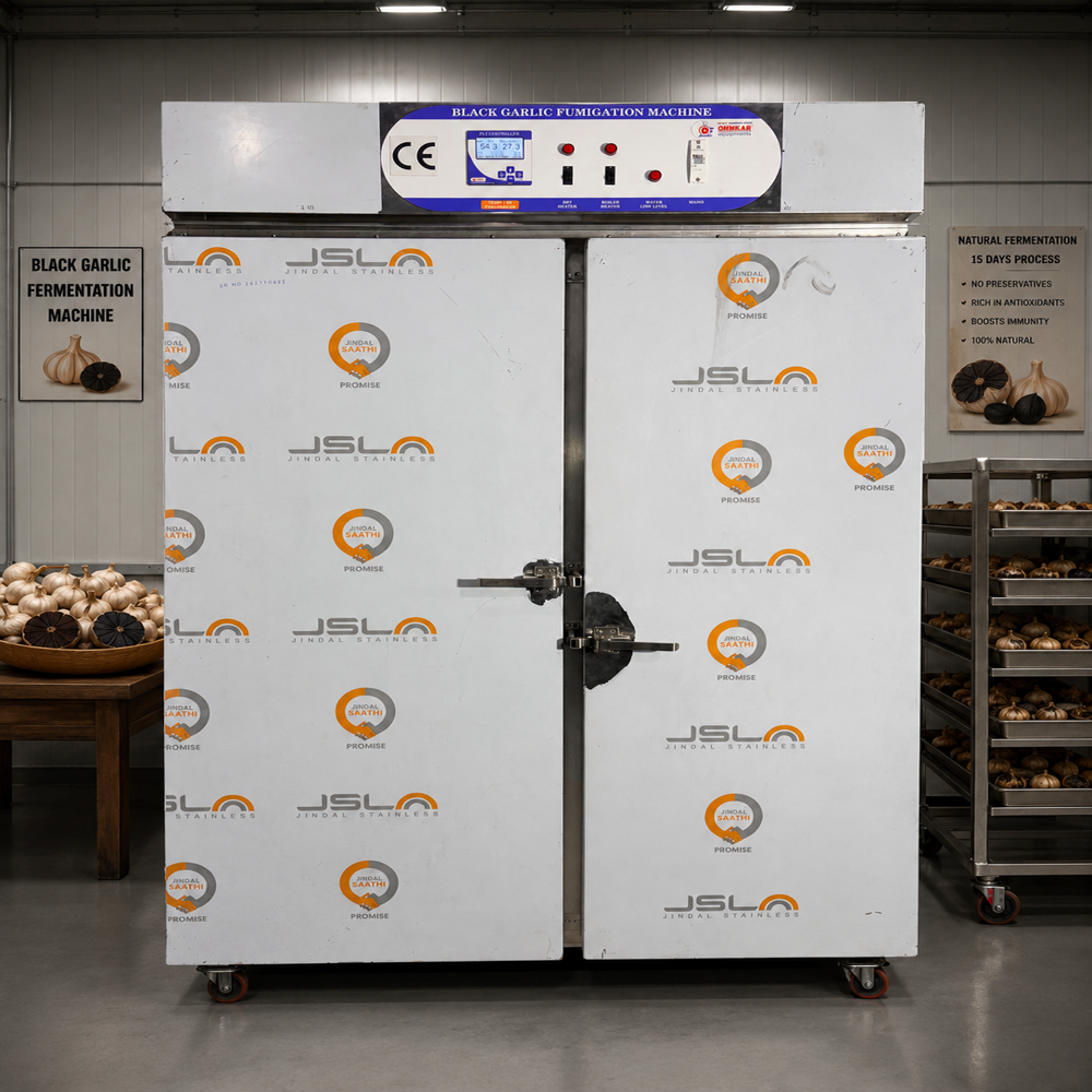 Black Garlic Aging Machine - Ss304 Stainless Steel, 100l, Grey Stainless Finish | Precision Temperature Control, Closed Insulated Chamber, 50 Stainless Steel Racks