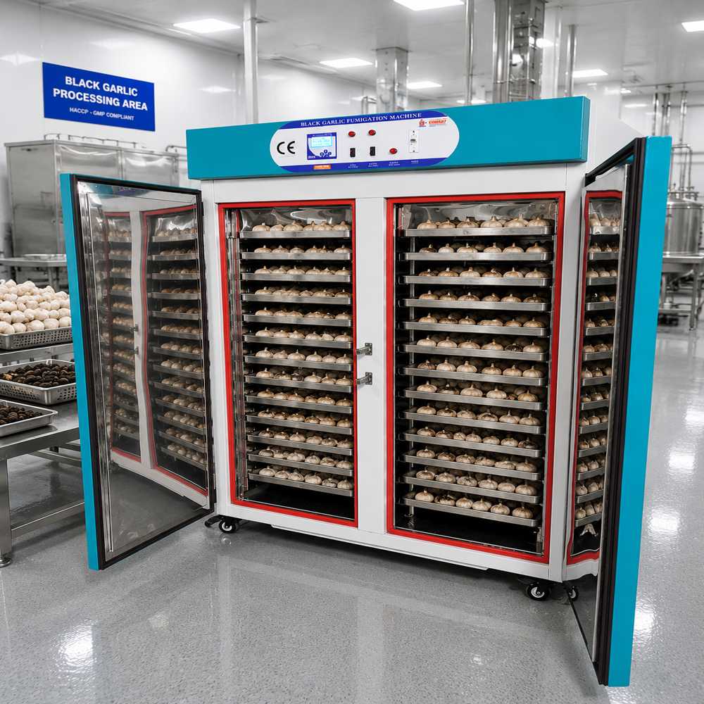 Black Garlic Aging Machine - Ss304 Stainless Steel, 100l, Grey Stainless Finish | Precision Temperature Control, Closed Insulated Chamber, 50 Stainless Steel Racks