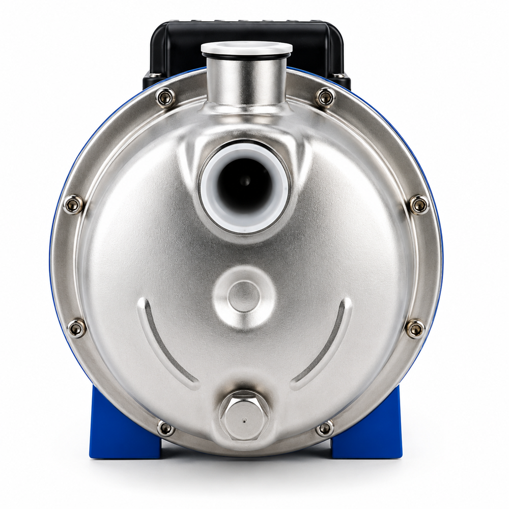 Jet Pump - Stainless Steel & Cast Iron, 3-4 M3/h, 30-50m Head, High Pressure, Low Noise, Tefc Cooling