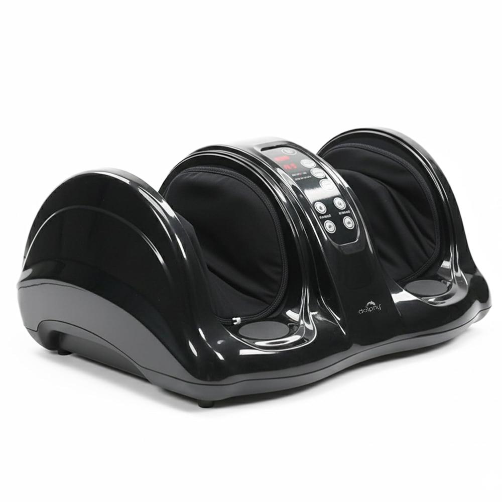 Electric Foot Massager with Kneading & Rolling Function - Black
