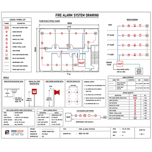 Fire Alarm System Drawing Services