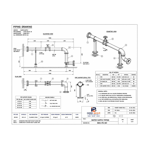 Piping Drawing Services