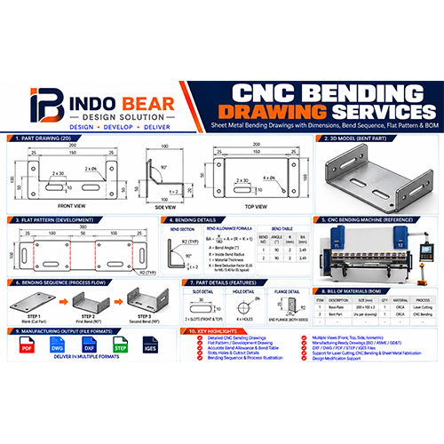 CNC Cutting & Bending Drawing Services