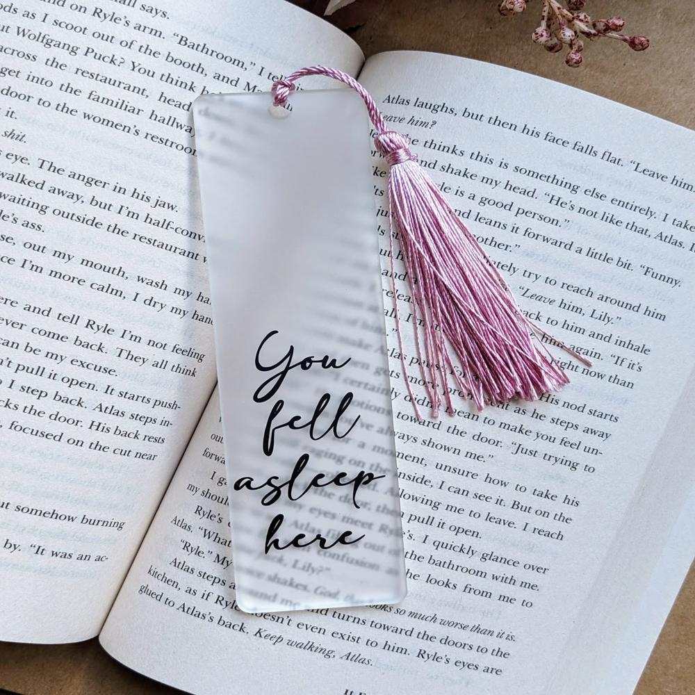 Acrylic Bookmark - Application: Books