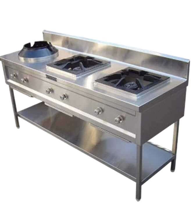 SS 3 Indian Plus Chinese Burner Range