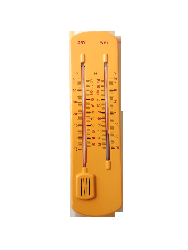Wet and dry thermometer