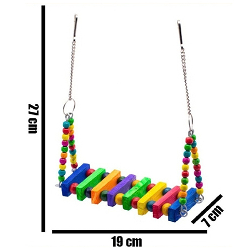 WS-09 Pinewood Swing With Beads