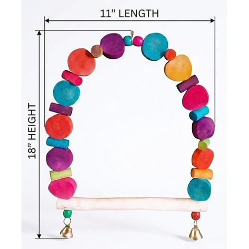 WS-16 Pine Block Wooden Swing Toy