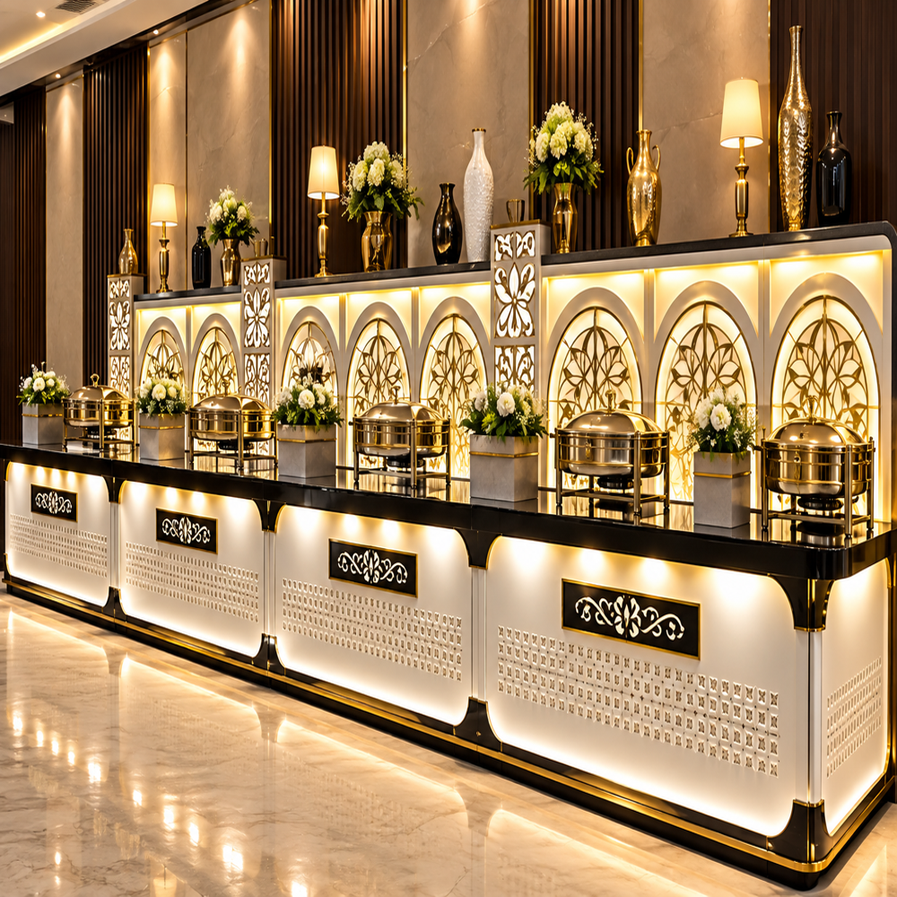 Stainless Steel Buffet Presentation Counter