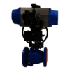 Two Piece Flanged Pneumatic Actuator With Positioner
