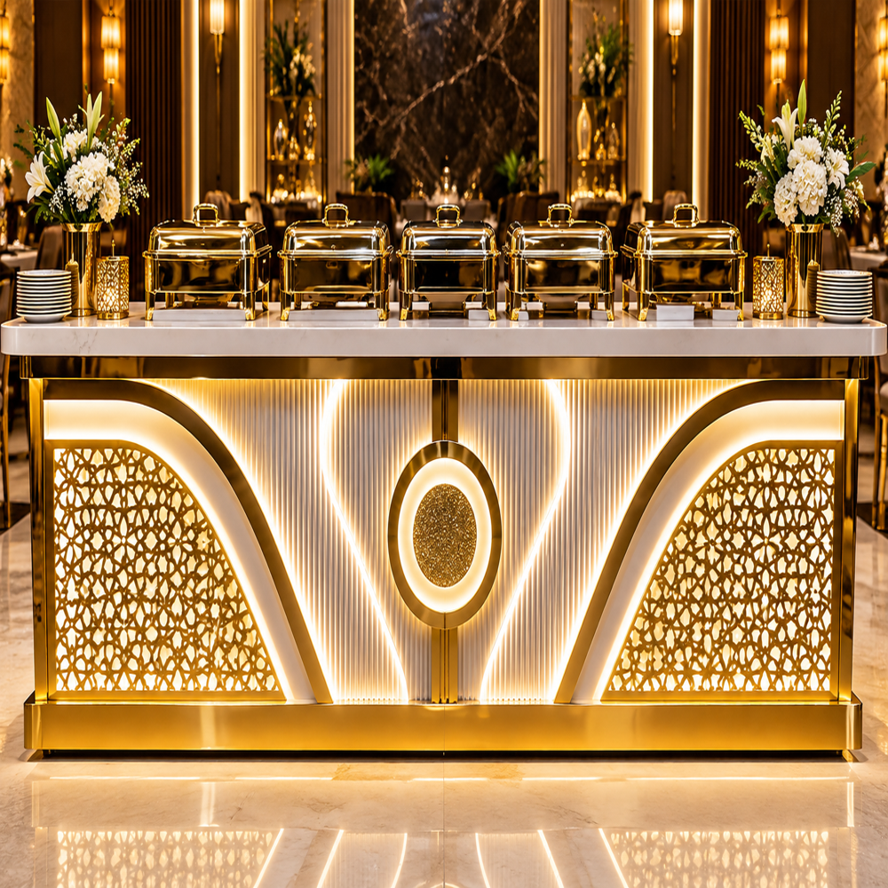 Designer Hotel Buffet Serving Counter