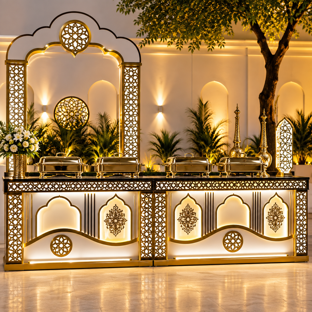 Designer Hotel Buffet Serving Counter
