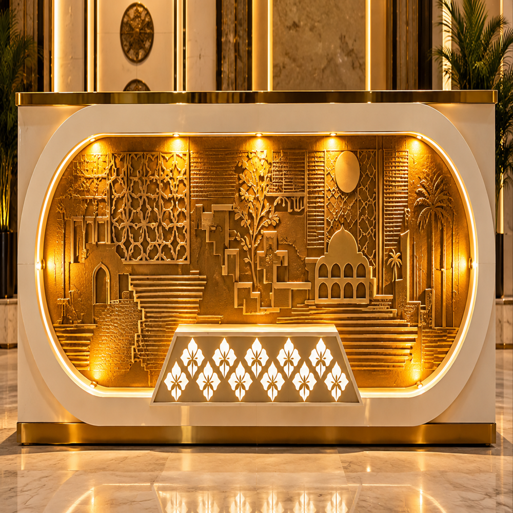Designer Hotel Buffet Serving Counter