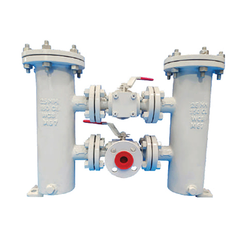 Duplex Strainer With Seprate 3 Way Connection Ball Valve