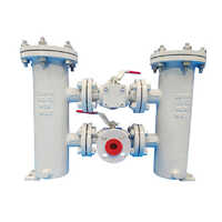 Duplex Strainer With Seprate 3 Way Connection Ball Valve