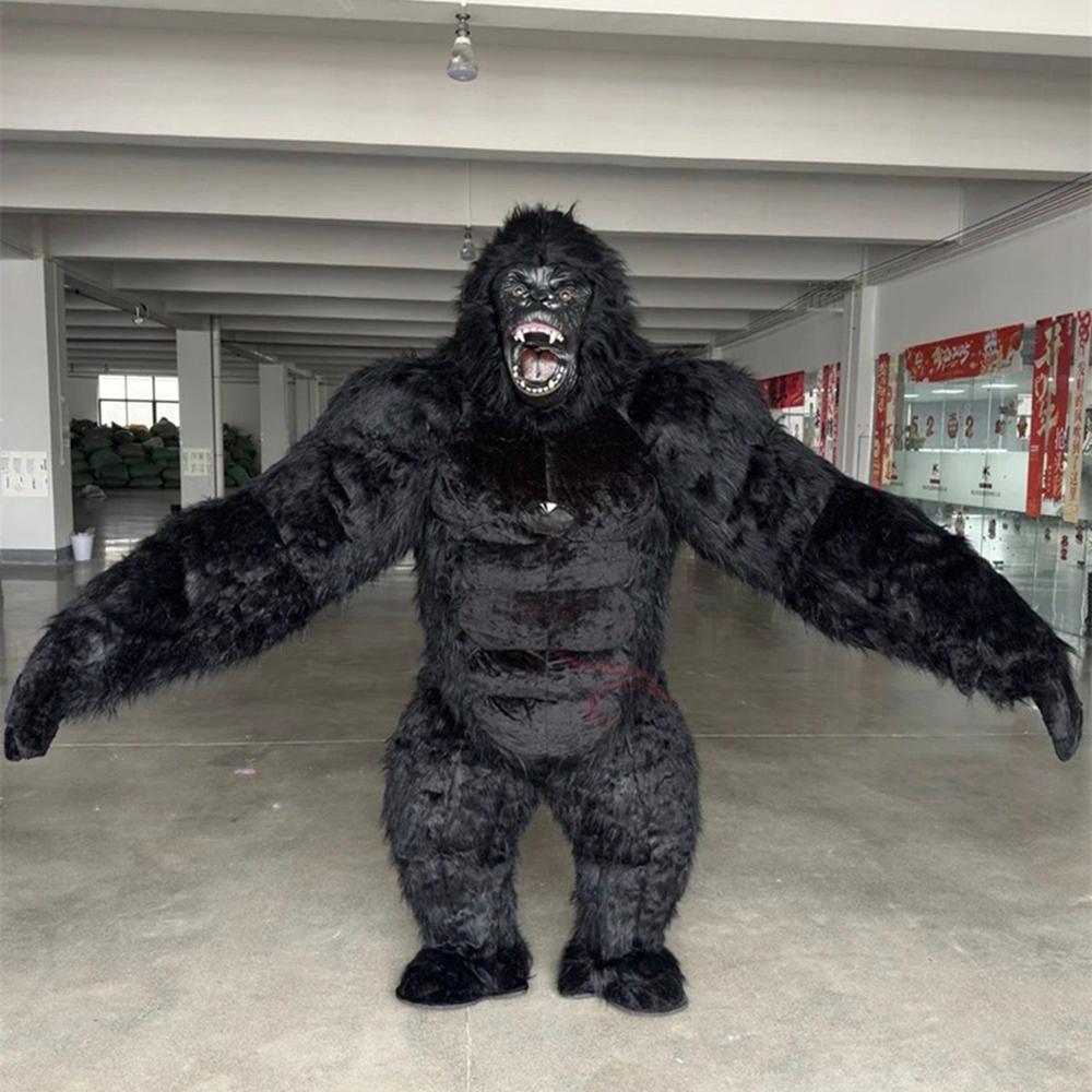 Black Gorilla Inflatable Mascot Costume