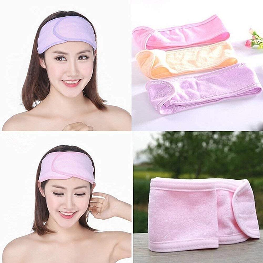 Adjustable Microfiber Facial Headband