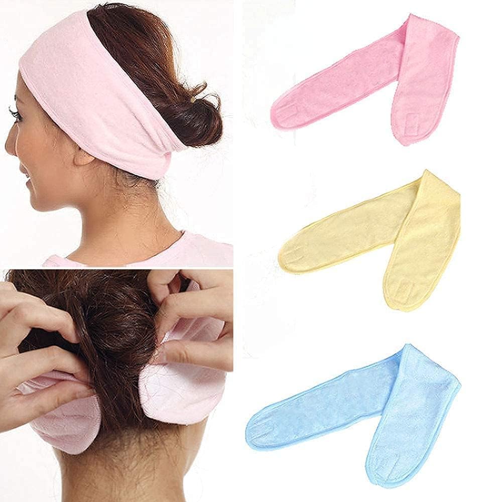 Adjustable Microfiber Facial Headband
