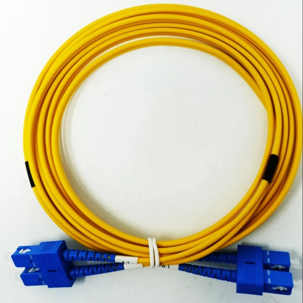 Fiberonix Sc Connector Duplex Fiber Optic Patch Cable, Pvc, Yellow - Application: High Sped Single Mode Network Routing