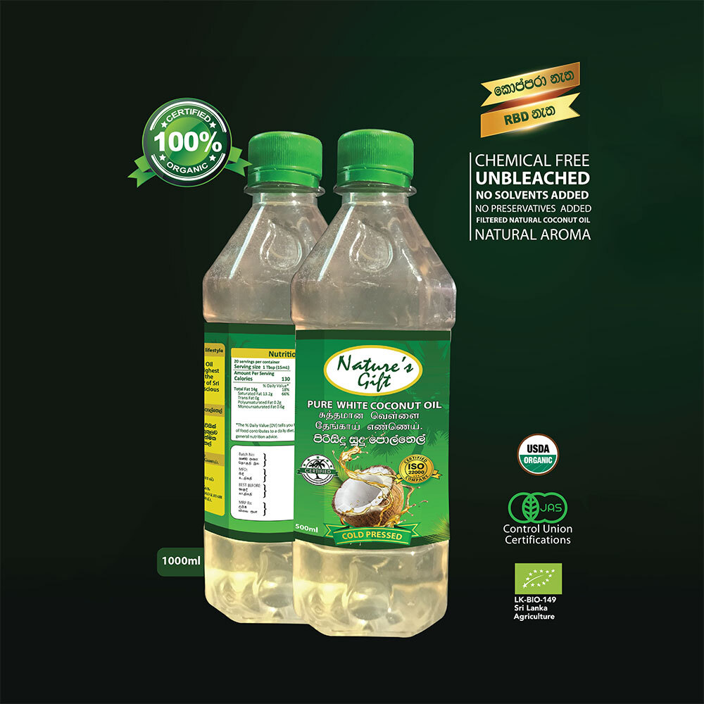 Pure White Coconut Oil 1000 ml
