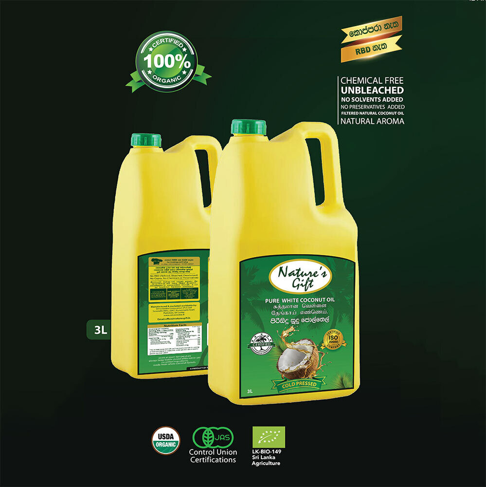 Pure White Coconut Oil 3 ltr