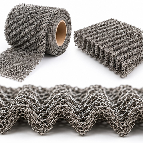 Wire Knitting Crimped Knitted Mesh