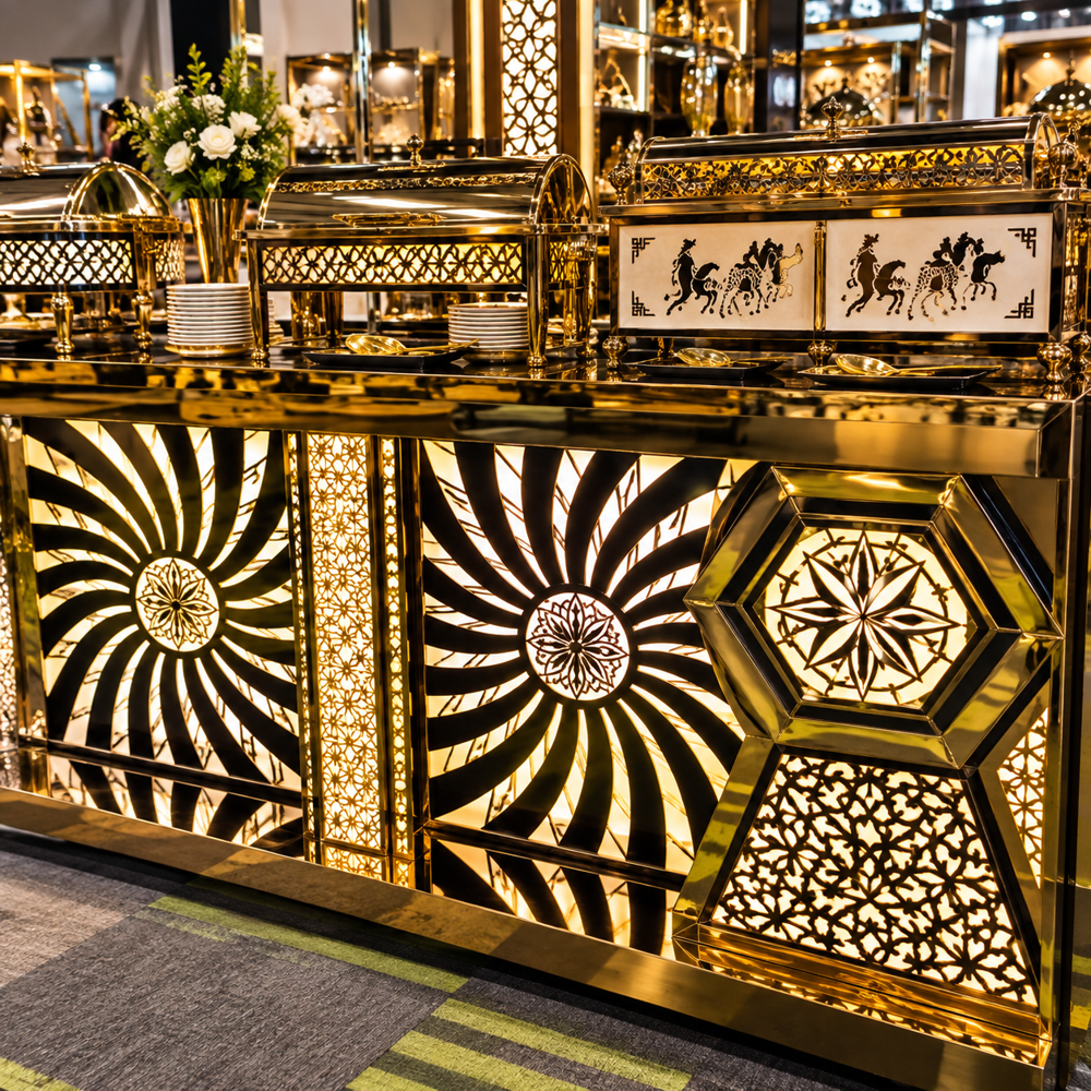 Commercial Stainless Steel Buffet Station