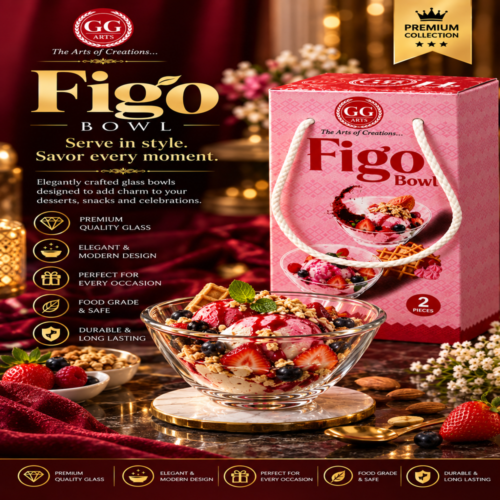 Glass Bowl Set - Capacity: Approx. 1000 Ml (2 500 Ml) Milliliter (Ml)