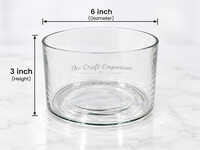 6x3 Inch Clear Glass Cylindrical Vase For Planter Use