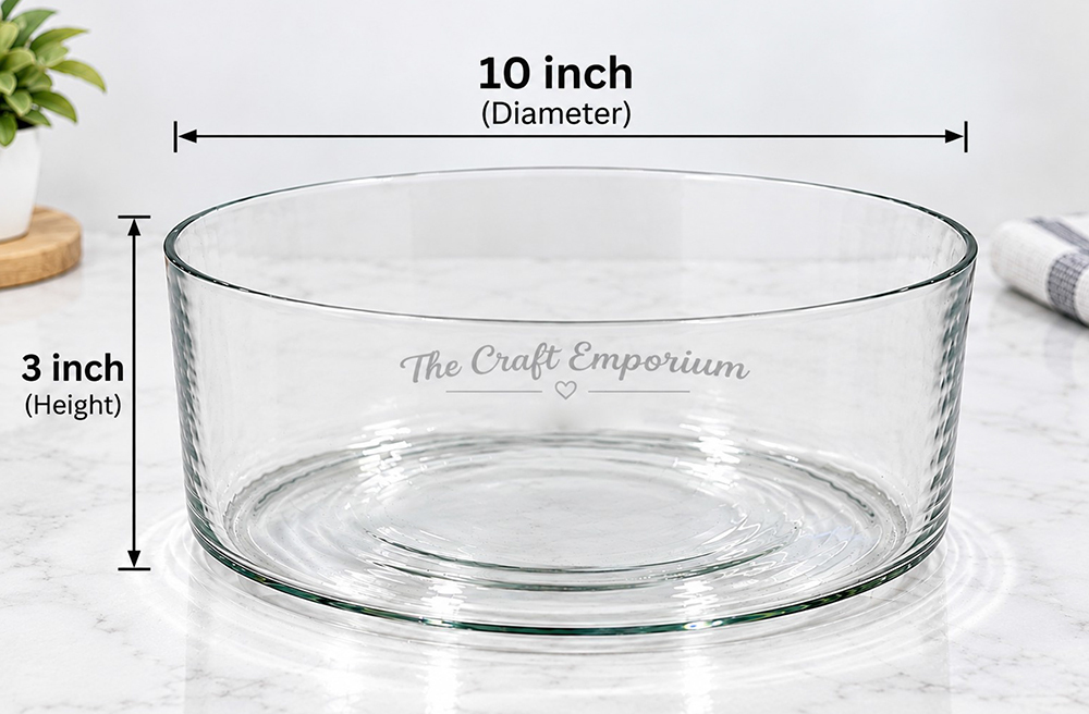 10x3 Inch Clear Glass Cylindrical Vase For Planter Use
