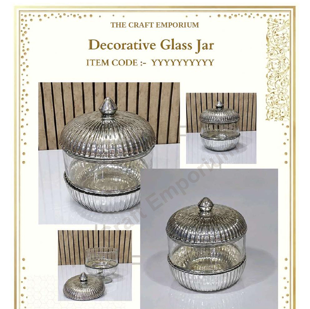 Decorative Glass Jar