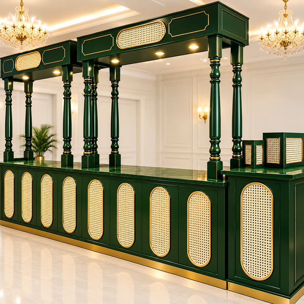 Premium Catering Buffet Service Counter - Capacity: 35 Kg