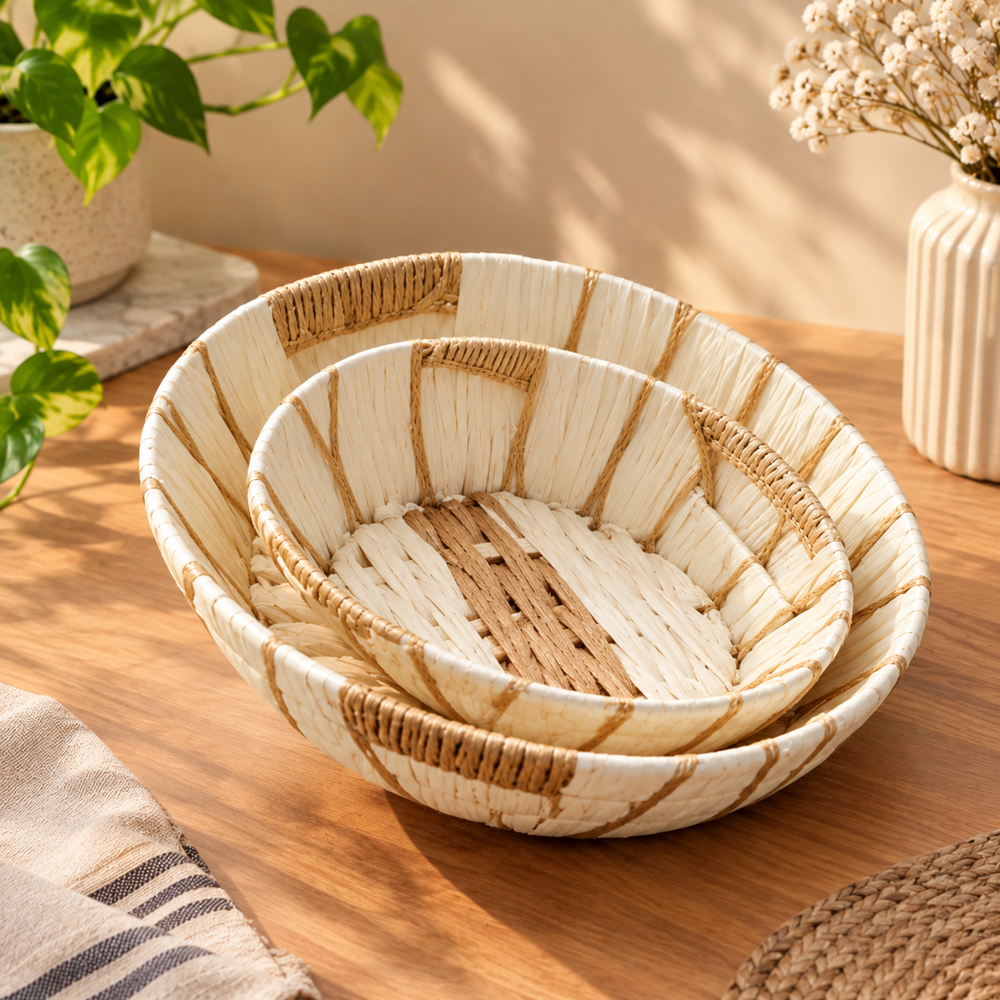 Handmade Raffia Basket