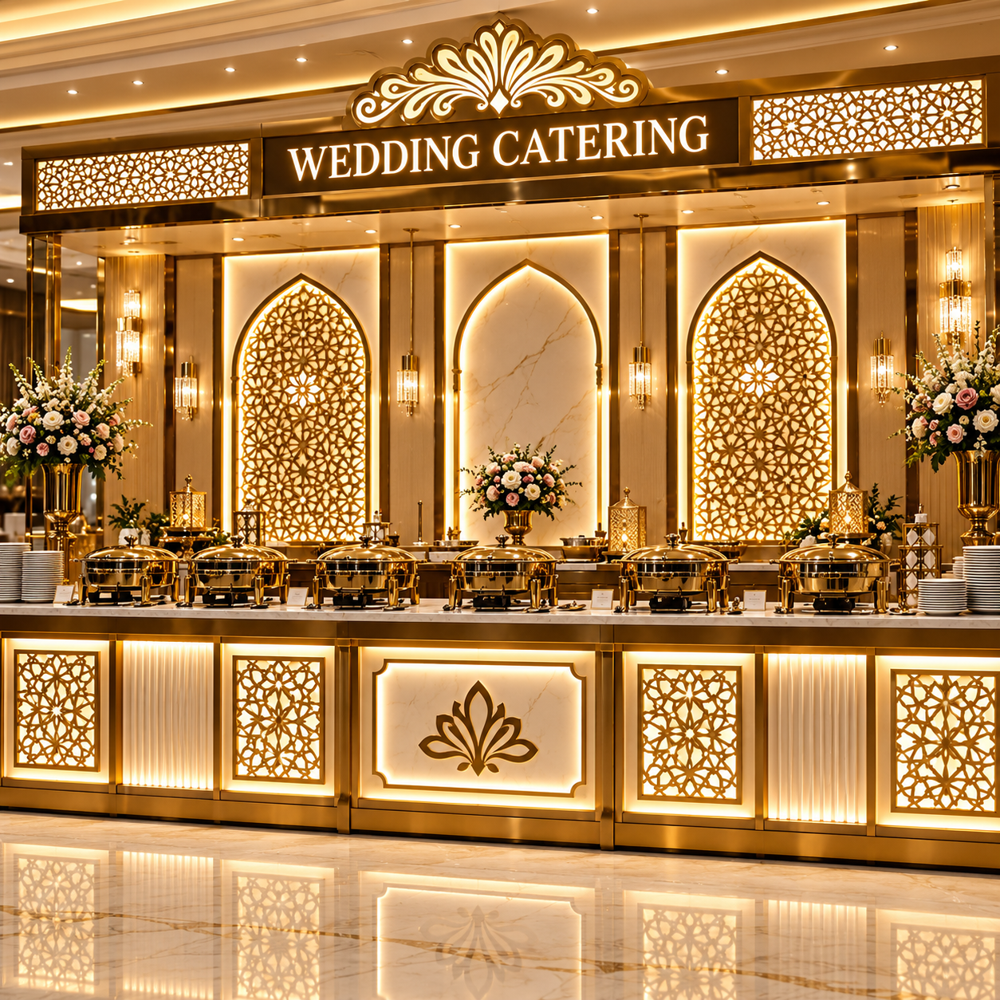 Stainless Steel Party Food Display Counter