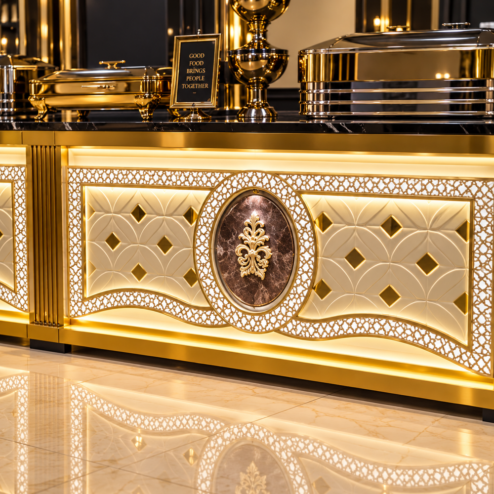 Premium Banquet Food Serving Counter