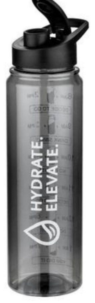 1 Litre Black Sports Water Bottle