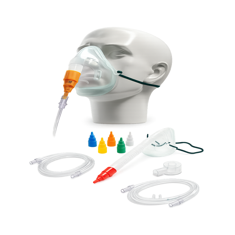 Intersurgical Colour Coded Ventury Mask Kit - Application: Oxygen Therapy